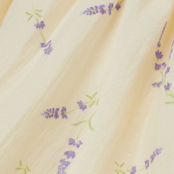 Wildflower Collection Cotton Lavender Off-the-shoulder H&M DRESS boho Medium - Picture 6 of 9